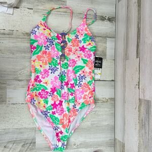 California Waves Womens medium Hawaii sunset one piece swimsuit new bathing swim